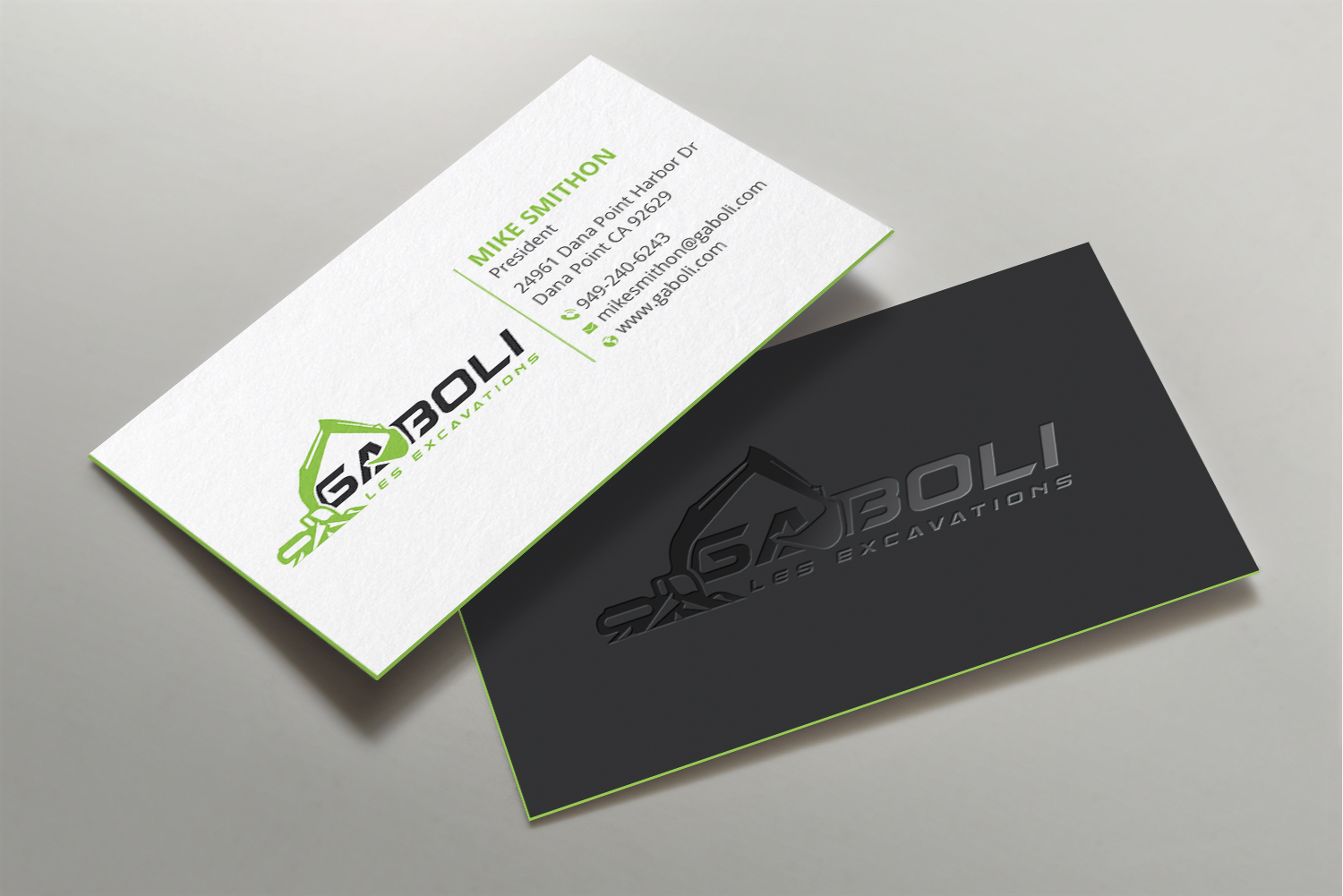 Business Card Design by DesignShout for Les Excavations Gaboli Inc | Design #26488403