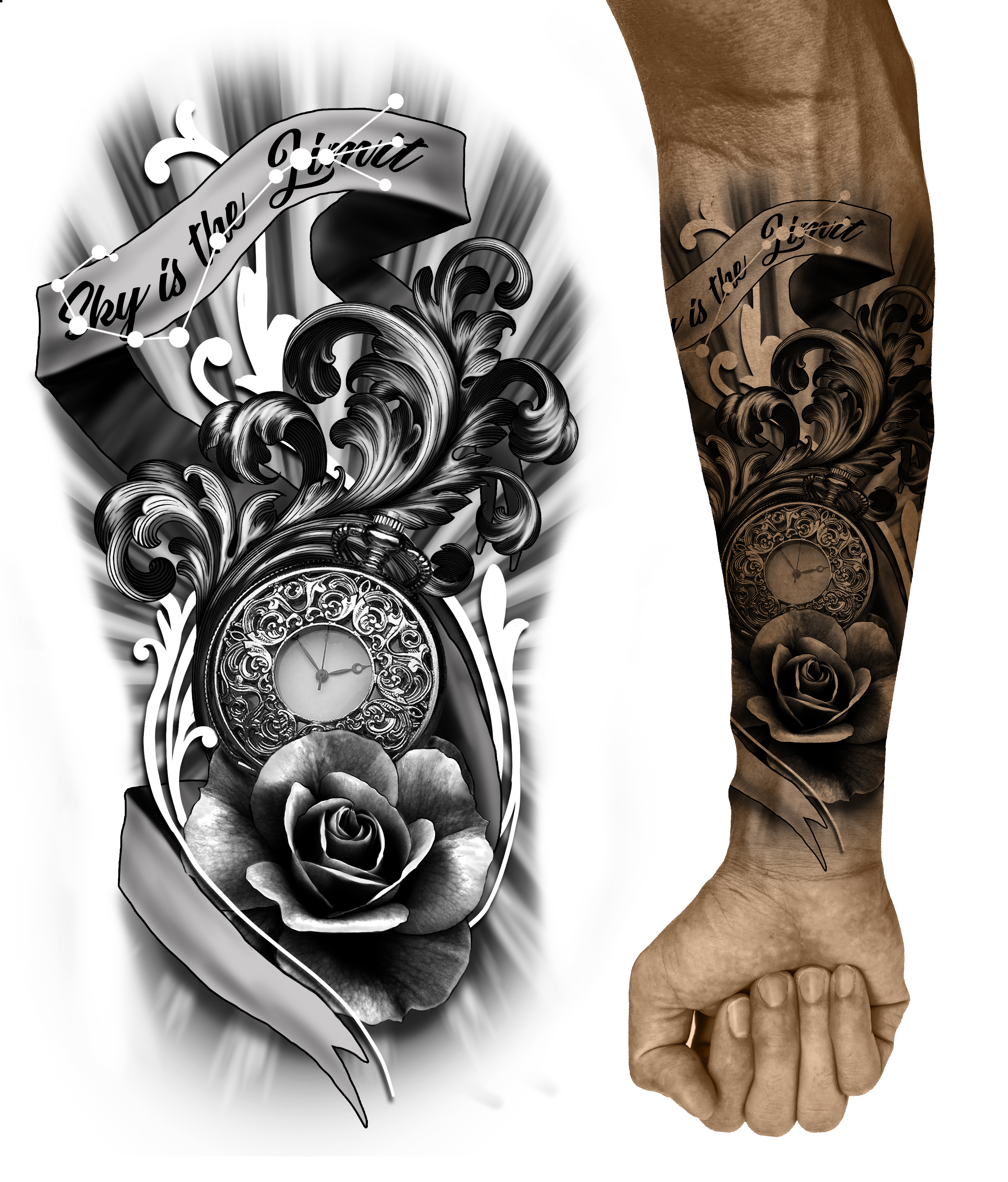 Tattoo Design by Zhor Signatures for this project | Design #26514026
