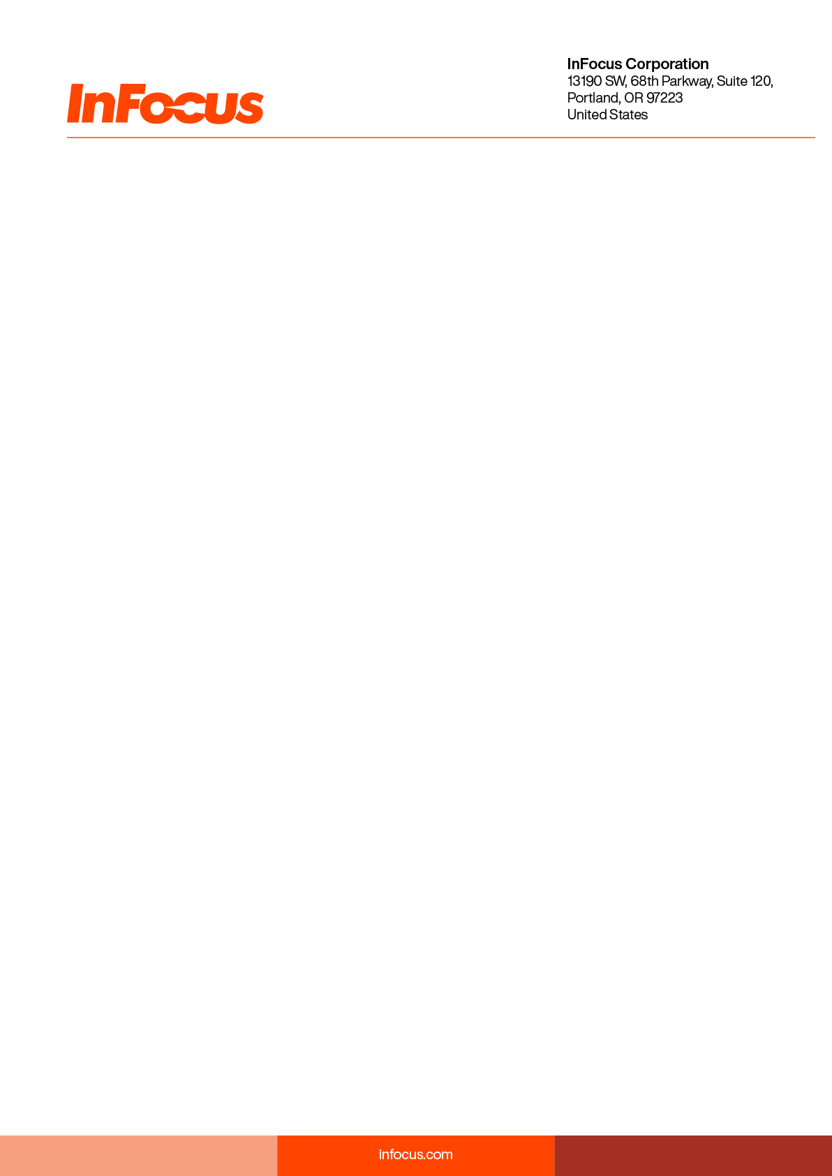 Stationery Design by CREATIVE VIJAY for InFocus Corporation | Design #26493492