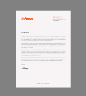 Stationery Design by chandrayaan.creative for InFocus Corporation | Design: #26493984