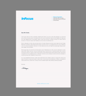 Stationery Design by chandrayaan.creative for InFocus Corporation | Design: #26493985