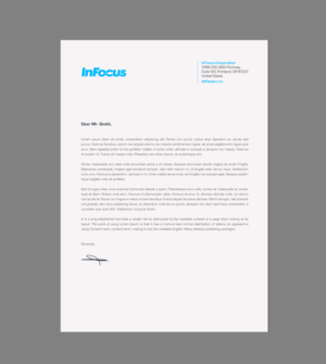 Stationery Design by chandrayaan.creative for InFocus Corporation | Design: #26493987
