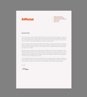 Stationery Design by chandrayaan.creative for InFocus Corporation | Design: #26493991
