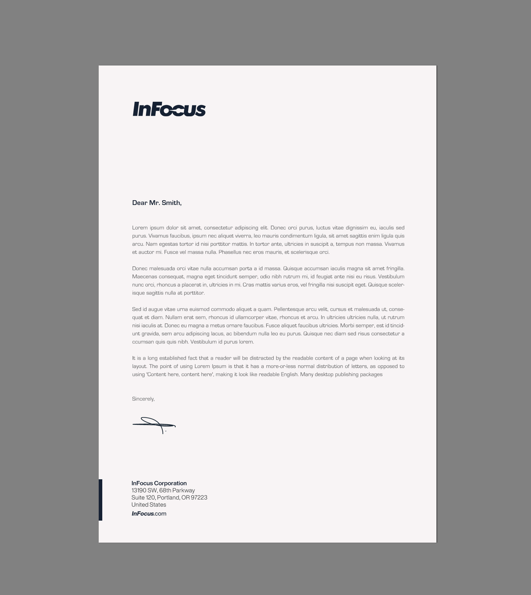 Stationery Design by chandrayaan.creative for InFocus Corporation | Design #26493992