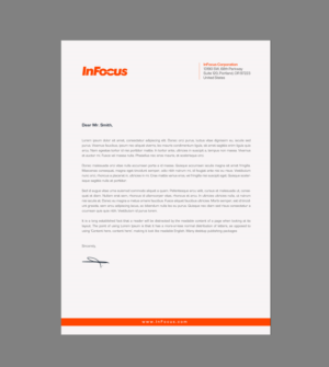 Stationery Design by chandrayaan.creative for InFocus Corporation | Design: #26493993