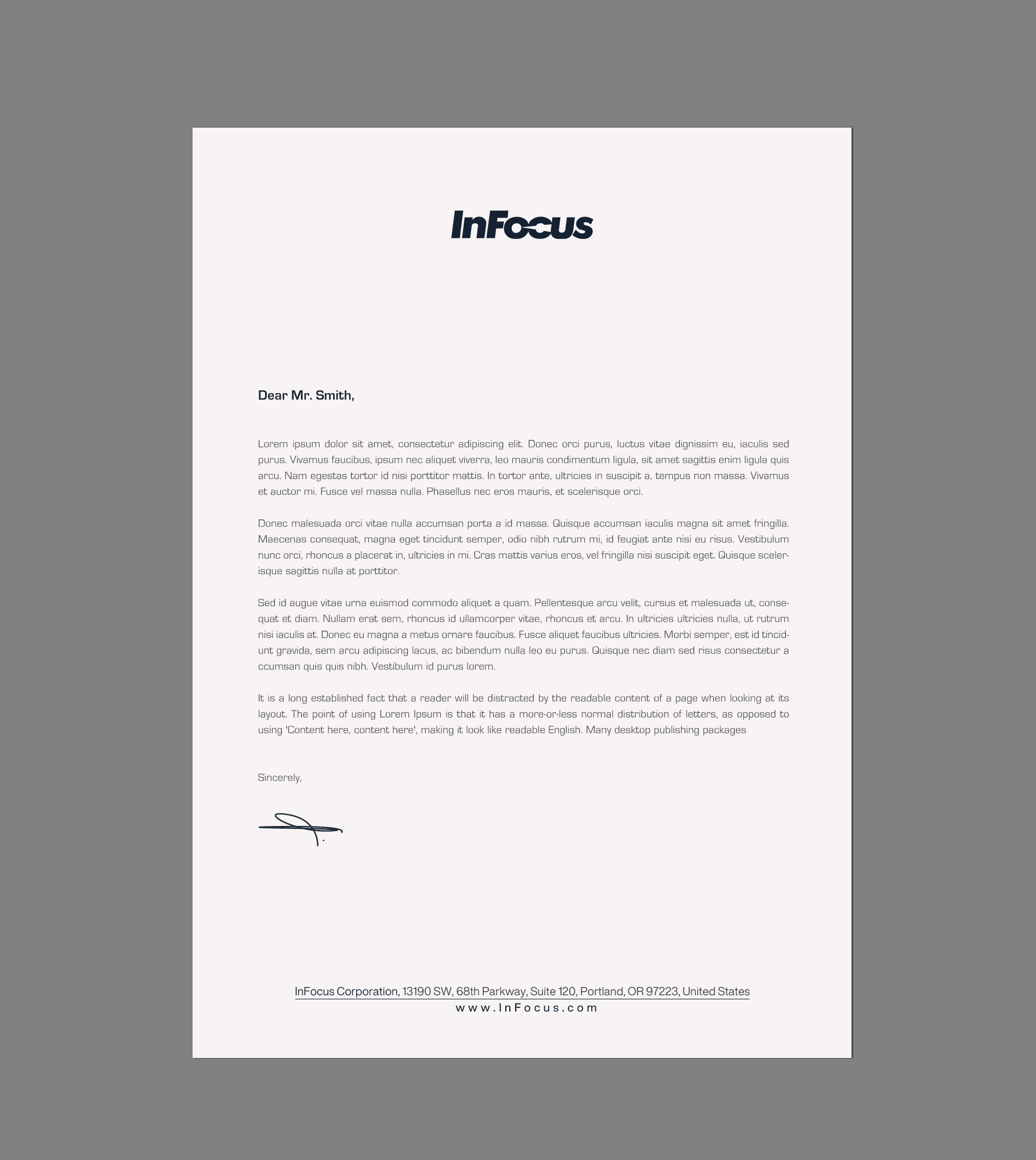 Stationery Design by chandrayaan.creative for InFocus Corporation | Design #26493994