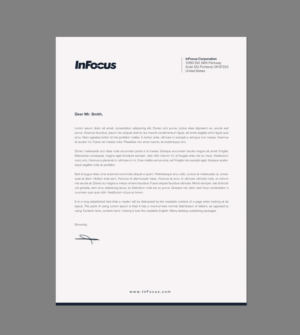 Stationery Design by chandrayaan.creative for InFocus Corporation | Design: #26493997