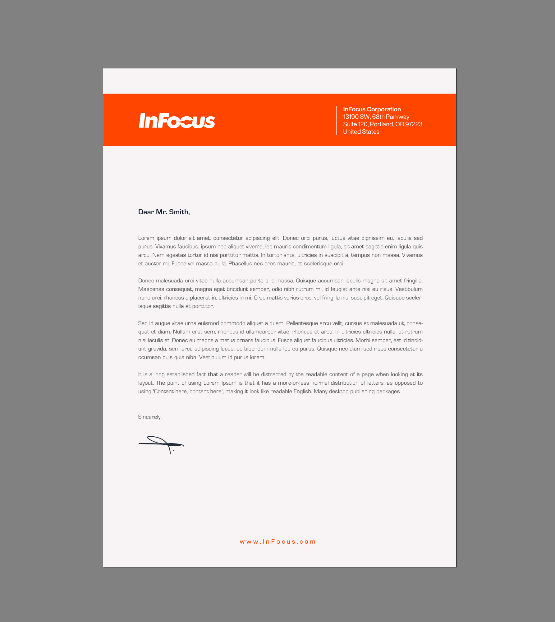 Stationery Design by chandrayaan.creative for InFocus Corporation | Design #26493998