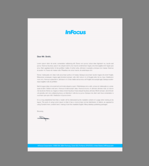 Stationery Design by chandrayaan.creative for InFocus Corporation | Design: #26493999