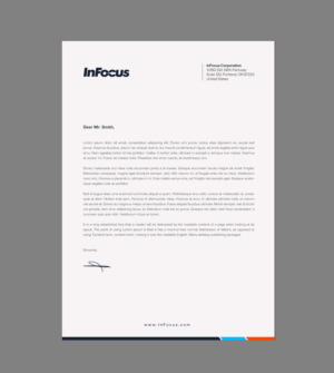 Stationery Design by chandrayaan.creative for InFocus Corporation | Design: #26494000