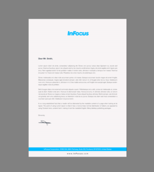 Stationery Design by chandrayaan.creative for InFocus Corporation | Design: #26494511