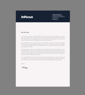 Stationery Design by chandrayaan.creative for InFocus Corporation | Design: #26494513