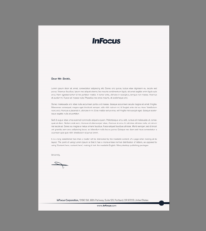 Stationery Design by chandrayaan.creative for InFocus Corporation | Design: #26494514