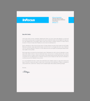Stationery Design by chandrayaan.creative for InFocus Corporation | Design: #26494517