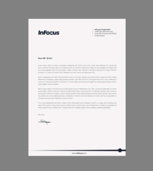 Stationery Design by chandrayaan.creative for InFocus Corporation | Design: #26494518