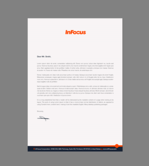 Stationery Design by chandrayaan.creative for InFocus Corporation | Design: #26494519