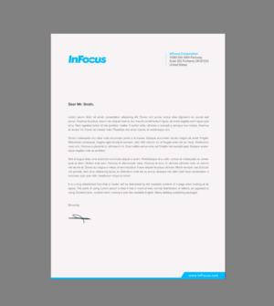 Stationery Design by chandrayaan.creative for InFocus Corporation | Design: #26494520