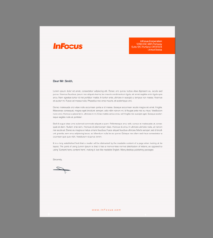 Stationery Design by chandrayaan.creative for InFocus Corporation | Design: #26494526
