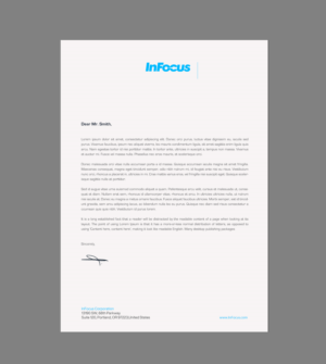 Stationery Design by chandrayaan.creative for InFocus Corporation | Design: #26494531