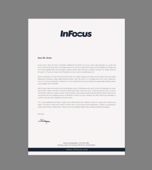 Stationery Design by chandrayaan.creative for InFocus Corporation | Design: #26494532