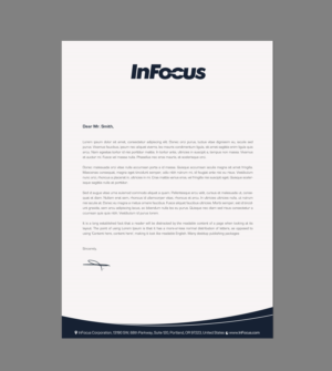 Stationery Design by chandrayaan.creative for InFocus Corporation | Design: #26494533