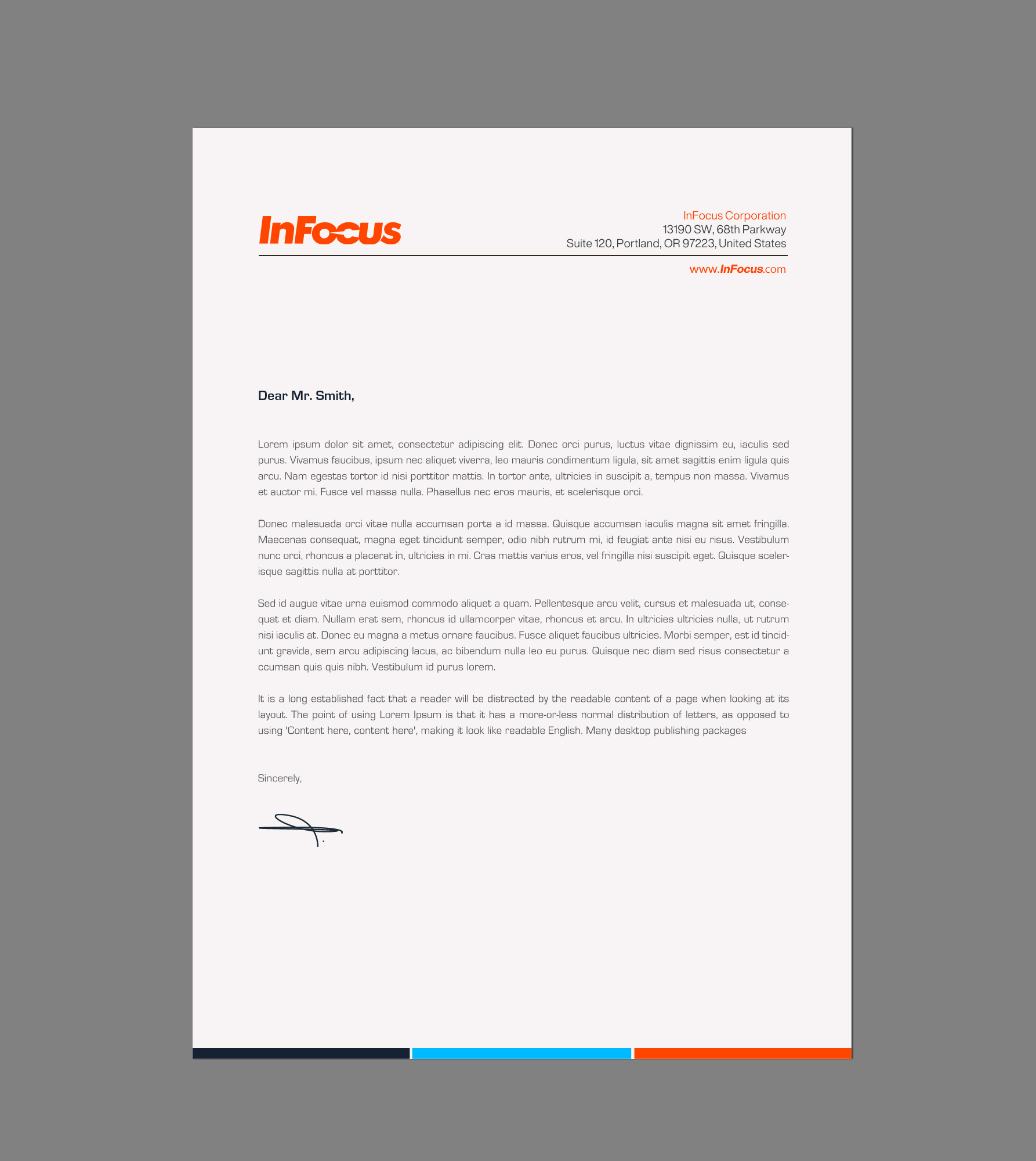 Diseño de Papelería por chandrayaan.creative para InFocus Corporation | Diseño #26494534