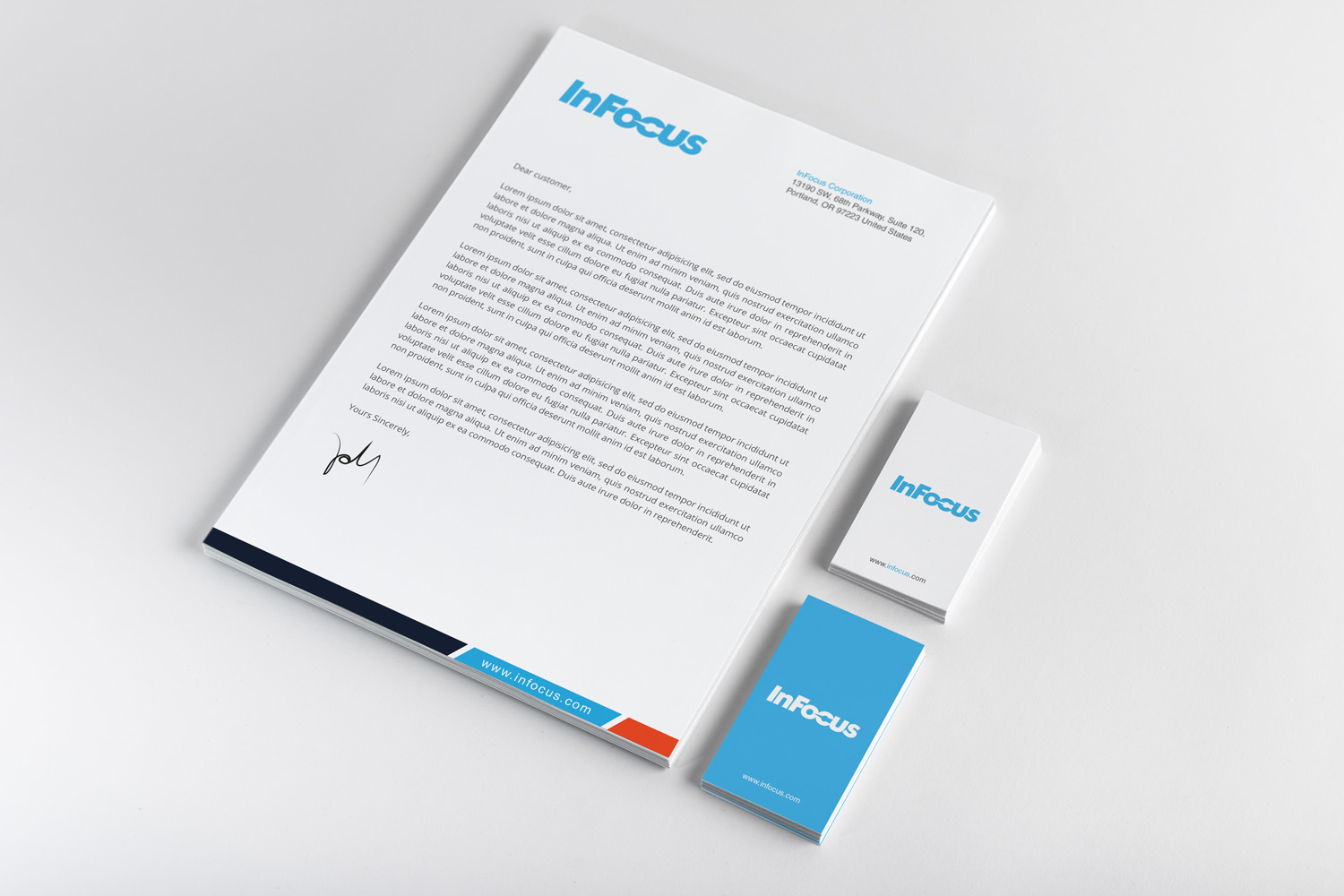Diseño de Papelería por R.design para InFocus Corporation | Diseño #26491283