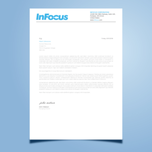 Stationery Design by Imagine design000 for InFocus Corporation | Design: #26490209