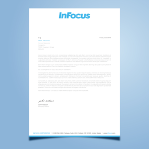 Stationery Design by Imagine design000 for InFocus Corporation | Design: #26490210