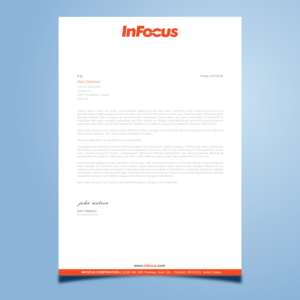 Stationery Design by Imagine design000 for InFocus Corporation | Design: #26490265