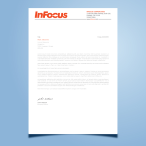 Stationery Design by Imagine design000 for InFocus Corporation | Design: #26490277