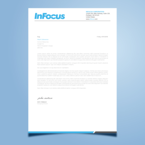 Stationery Design by Imagine design000 for InFocus Corporation | Design: #26490281