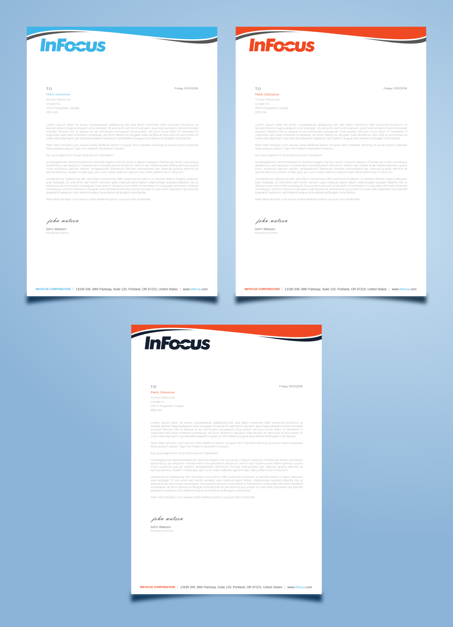 Design de Papeterie par Imagine design000 pour InFocus Corporation | Design #26492416