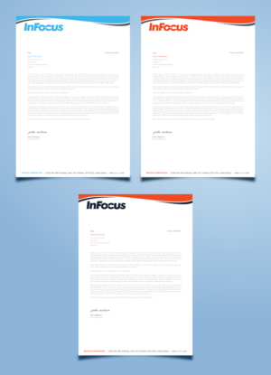 Stationery Design by Imagine design000 for InFocus Corporation | Design: #26492416