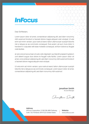 Diseño de Papelería por Mohd chand Mullah para InFocus Corporation | Diseño #26490204
