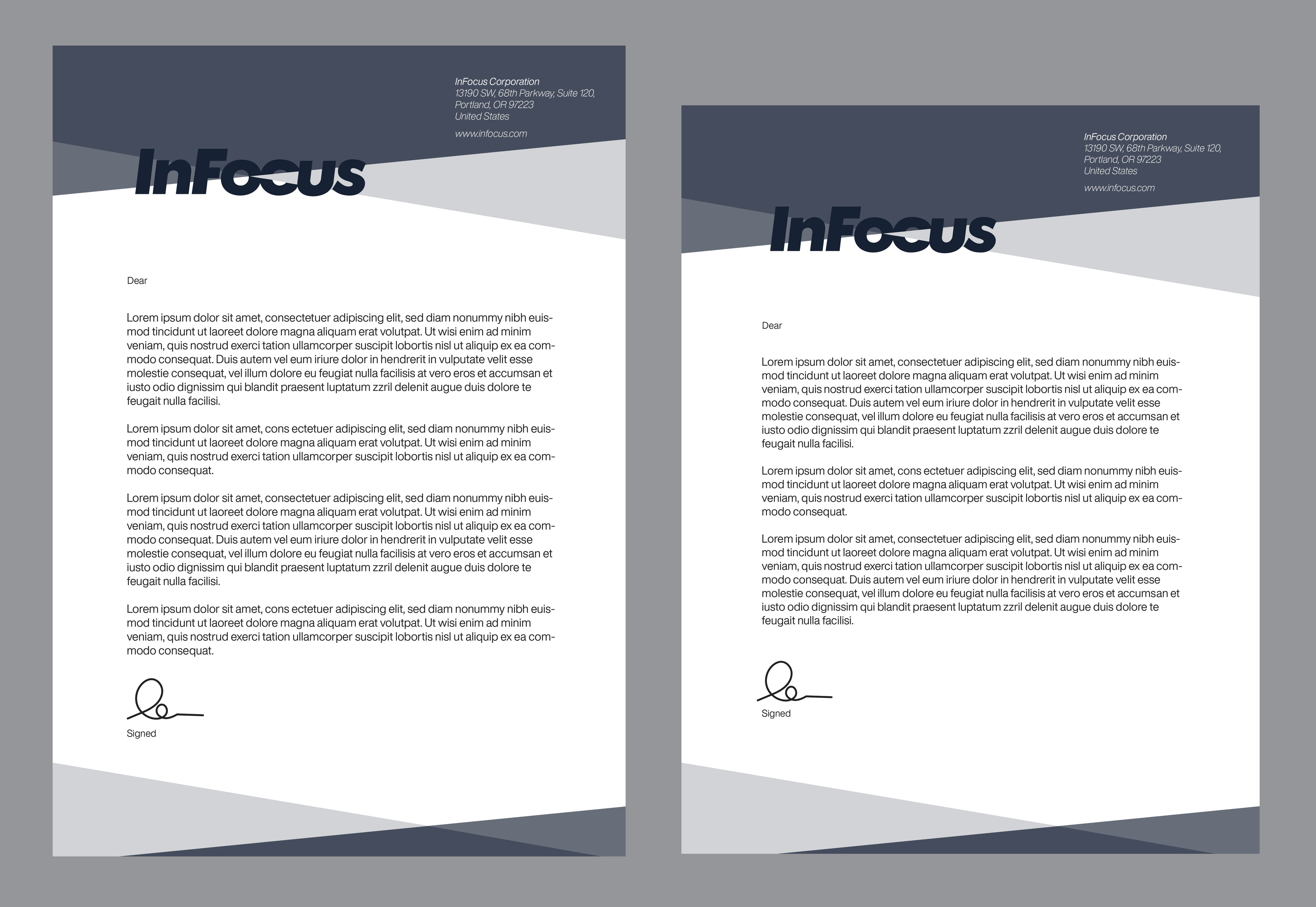 Design de Papeterie par Creative D2024 pour InFocus Corporation | Design #26502110