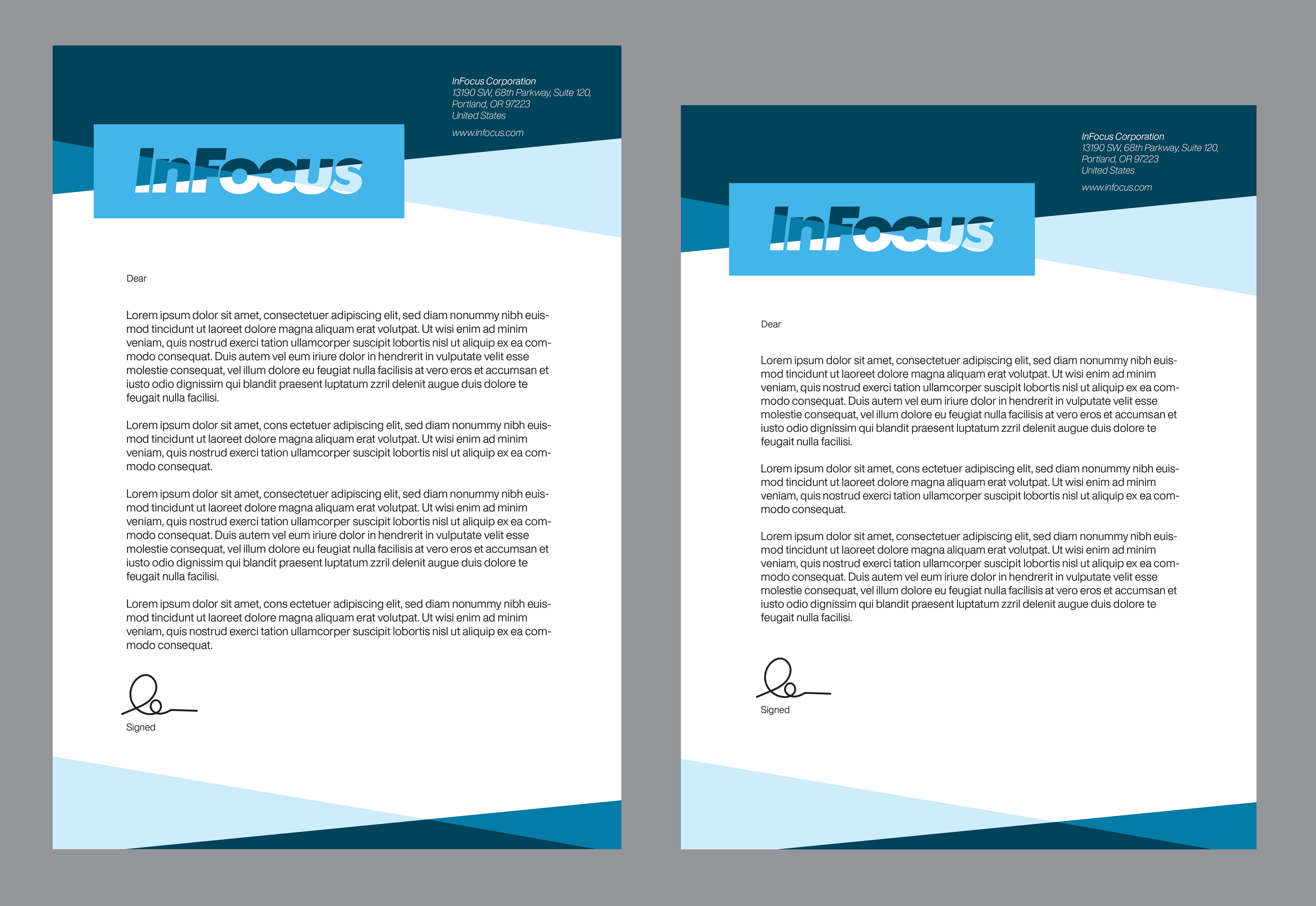 Design de Papeterie par Creative D2024 pour InFocus Corporation | Design #26502125