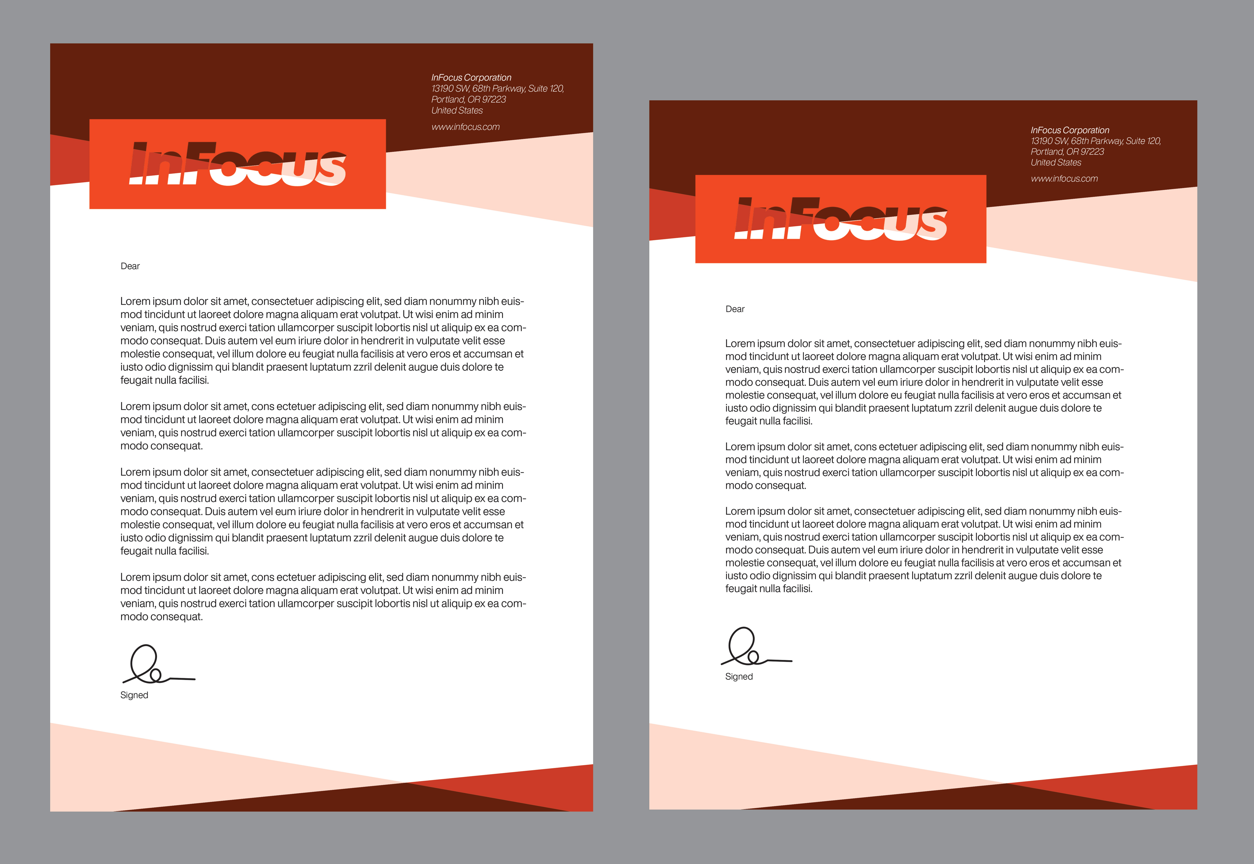 Stationery Design by Creative D2024 for InFocus Corporation | Design #26502135