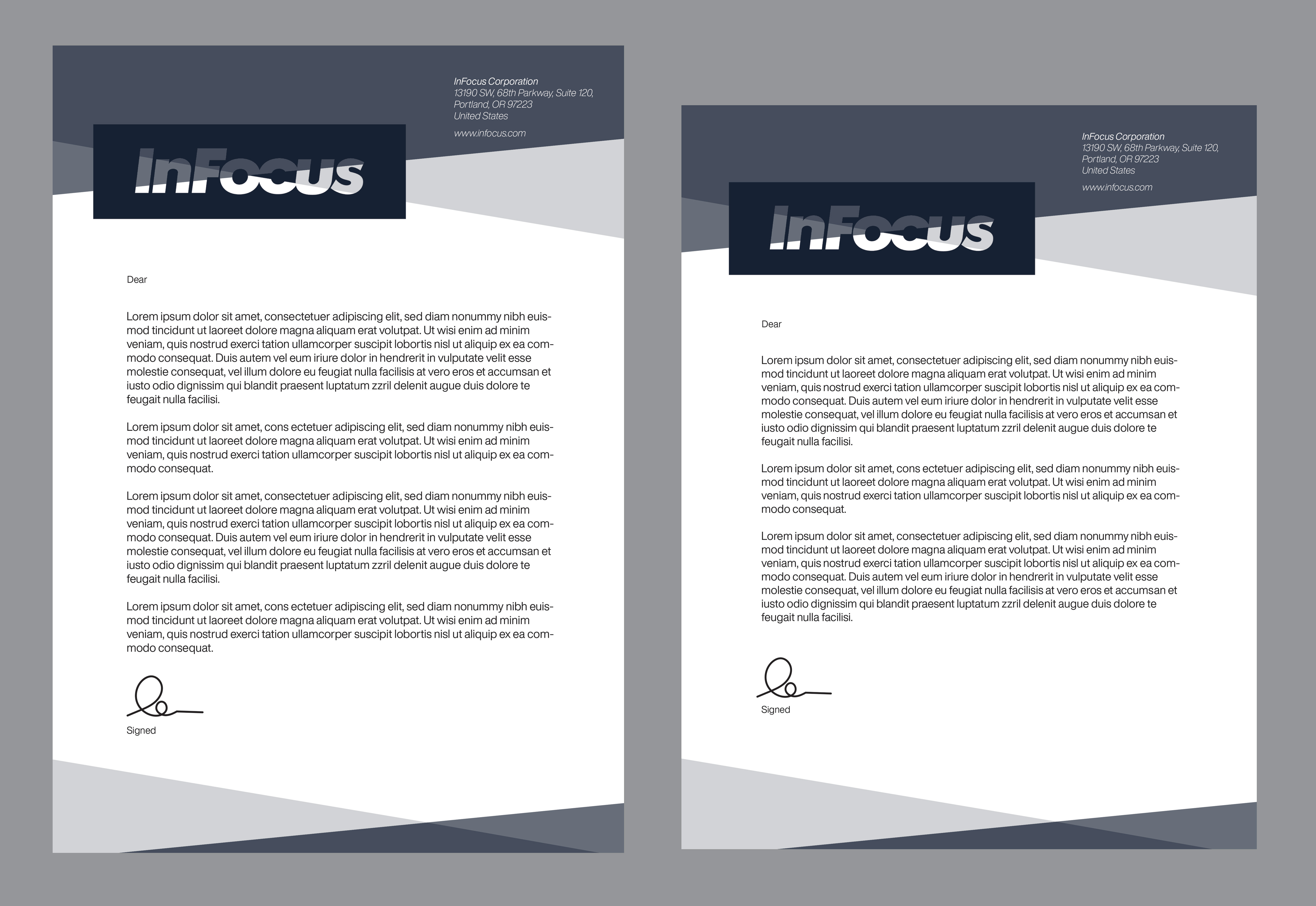 Design de Papeterie par Creative D2024 pour InFocus Corporation | Design #26502136