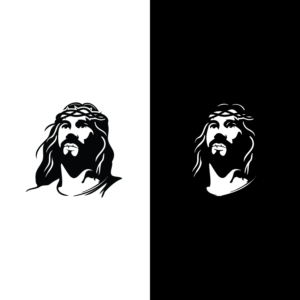 Jesus Face Seams | Grafik-Design von S. Shin