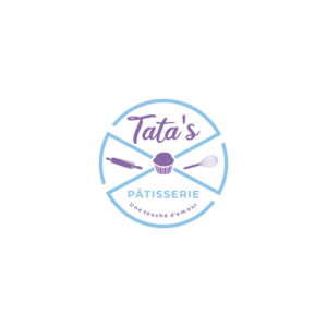 Tata's Pâtisserie: Une touché d'amour | Logo Design by Grapi