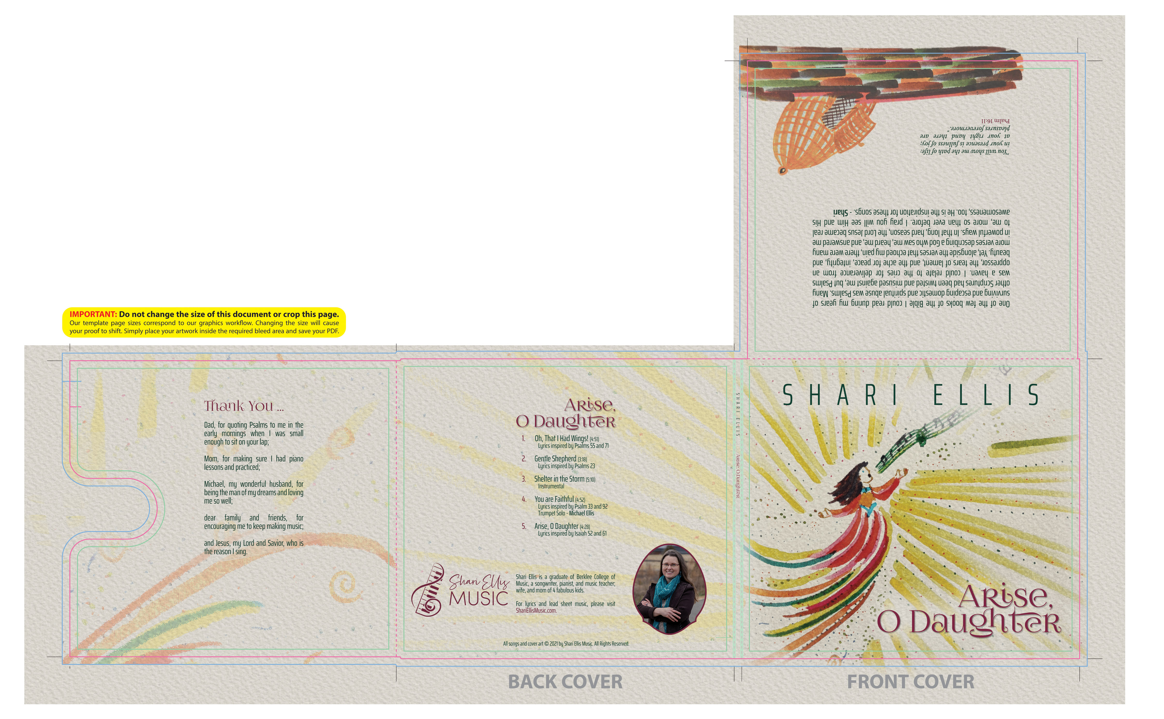 CD Cover Design by SleepyRobbik for Shari Ellis Music | Design #26565263