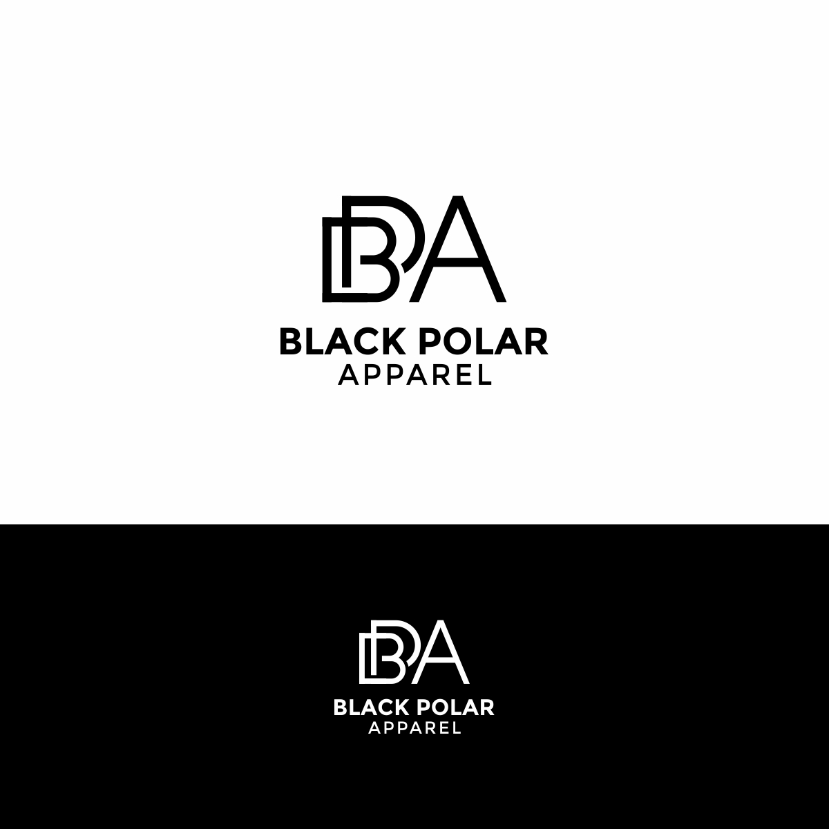 Logo Design by Regh Element for Black Polar Apparel | Design #26507625