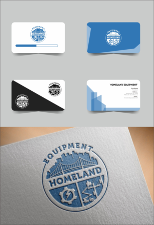 Homeland Equipment / within a bucket truck or digger derrick | Logo Design by Dickythx16