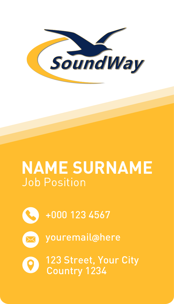Design de Carte de Visite par LENON22 pour SoundWay Consulting Incorporated | Design #26507522