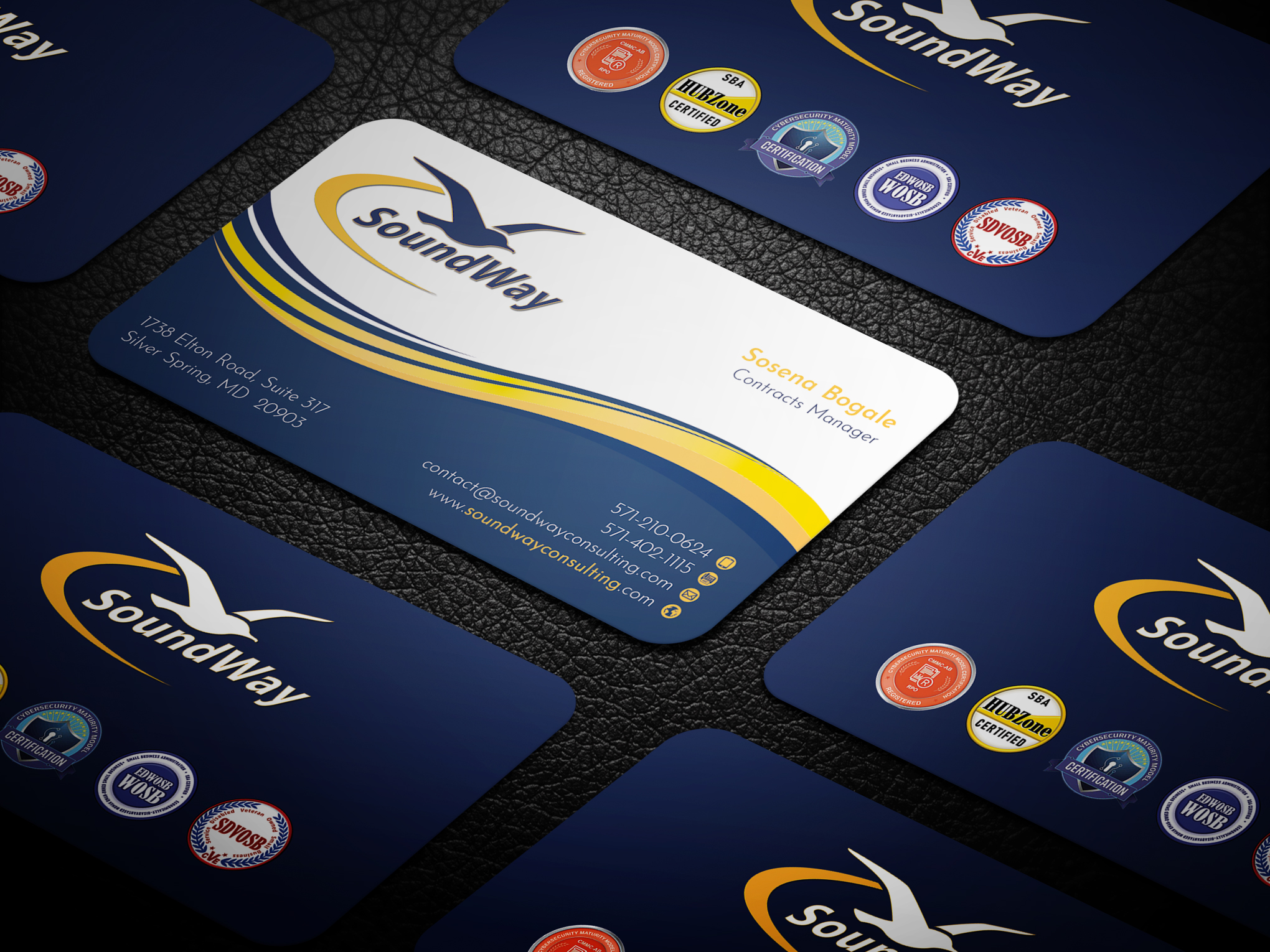 Business Card Design by WebixBD for SoundWay Consulting Incorporated | Design #26521212