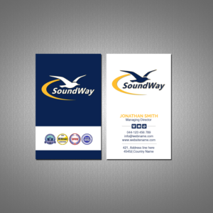 Business Card Design by Creations Box 2015 for SoundWay Consulting Incorporated | Design: #26502123