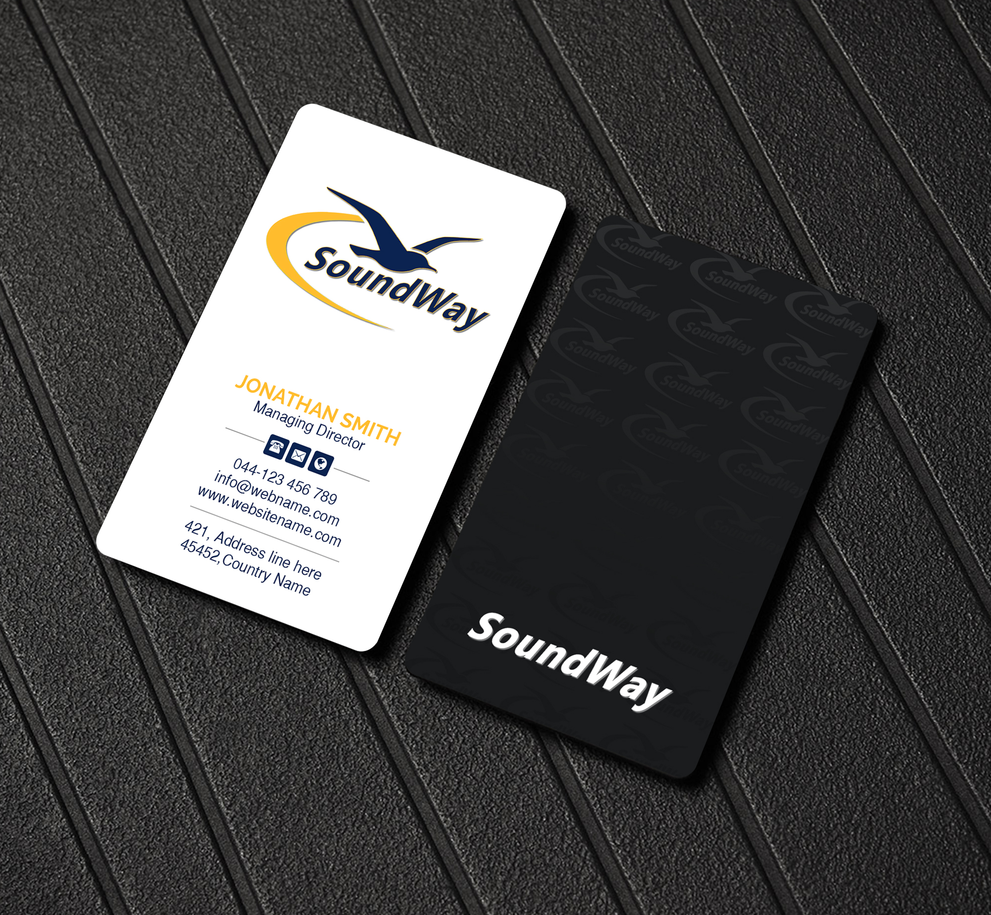 Business Card Design by Creations Box 2015 for SoundWay Consulting Incorporated | Design #26506931
