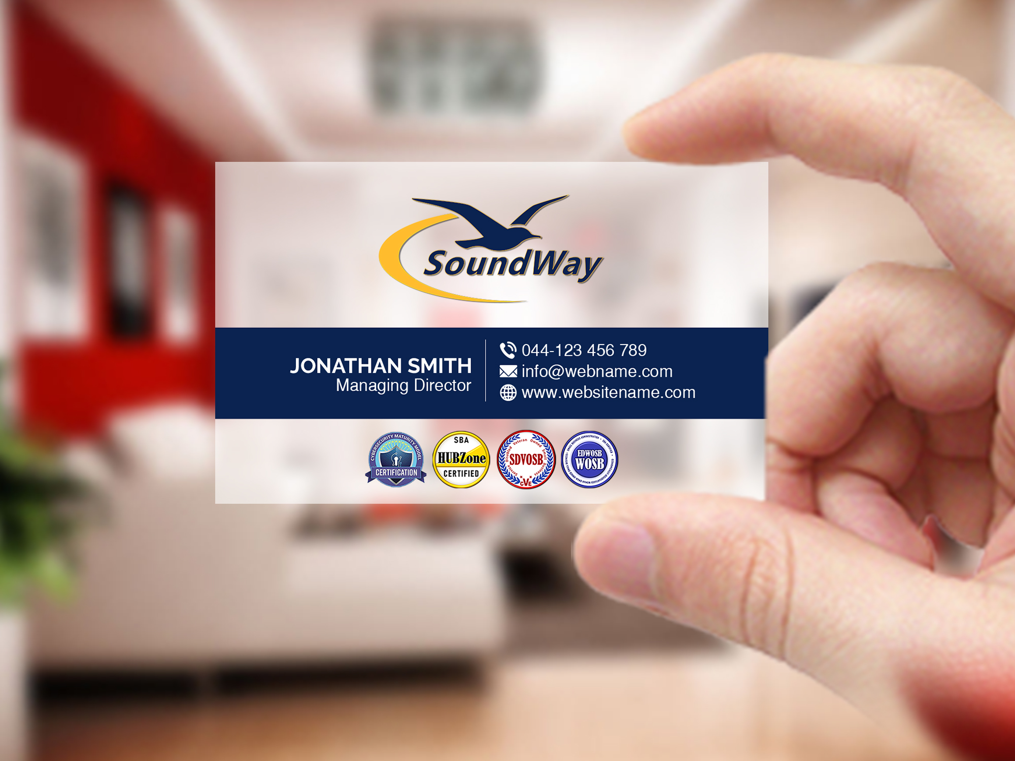 Diseño de Tarjeta de Presentación por Creations Box 2015 para SoundWay Technologies Inc. | Diseño #26512883