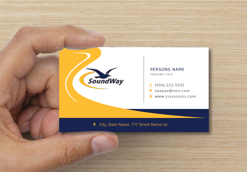 Business Card Design by instudio for SoundWay Technologies Inc. | Design #26515668